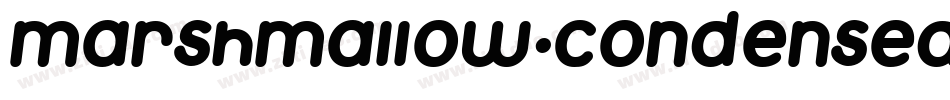 Marshmallow-Condensed Italic字体转换